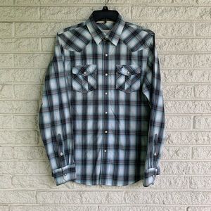 Pearl Snap Button Western Shirt